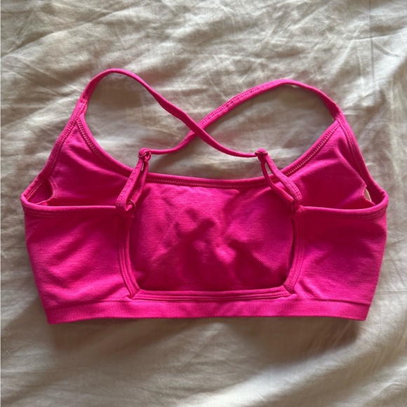 Alphalete Amplify Open Back Sports Bra in Bloom - Picture 2 of 4